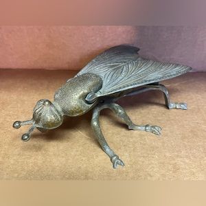 Vintage Brass Fly ashtray